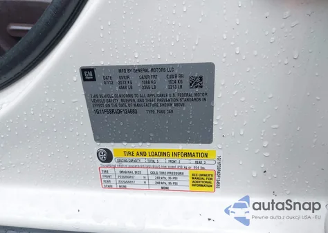 2013 Chevrolet Malibu Eco Premium Audio from USA, damaged, VIN 1G11F5SR4DF124683